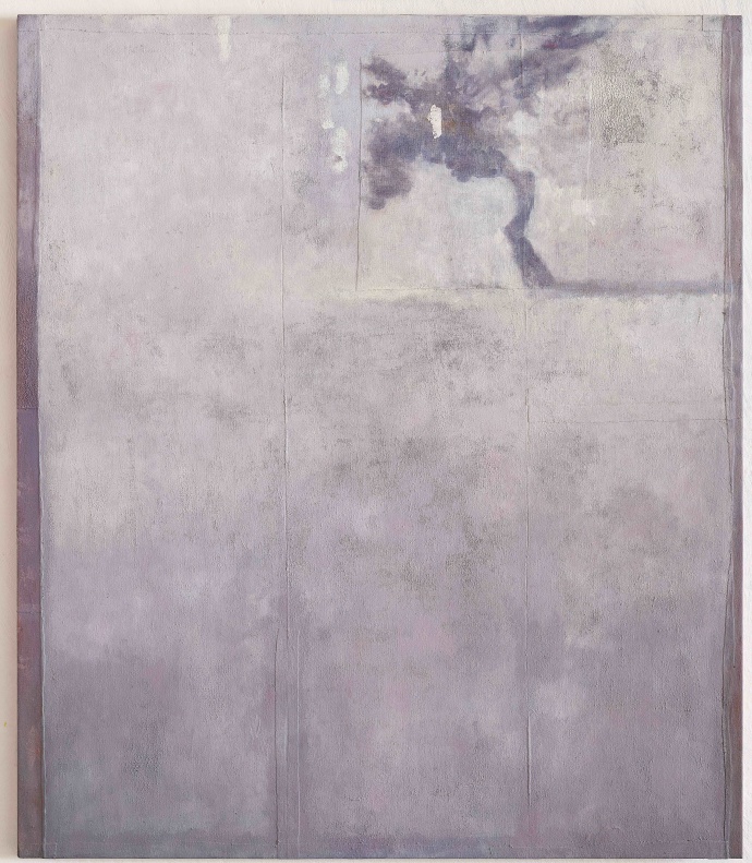  Lucas Reiner, Syros #9, Tempera on muslin on wood